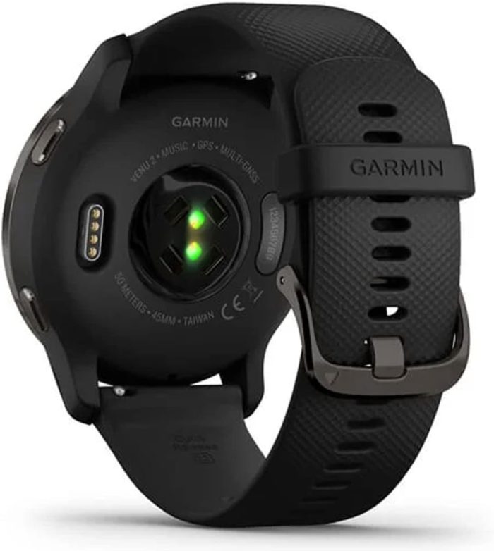 Garmin Unisex Dla Dorosłych Venu 2S 010-02430-11 Smartwatch Gps, Czarny/Szary, 1.3"