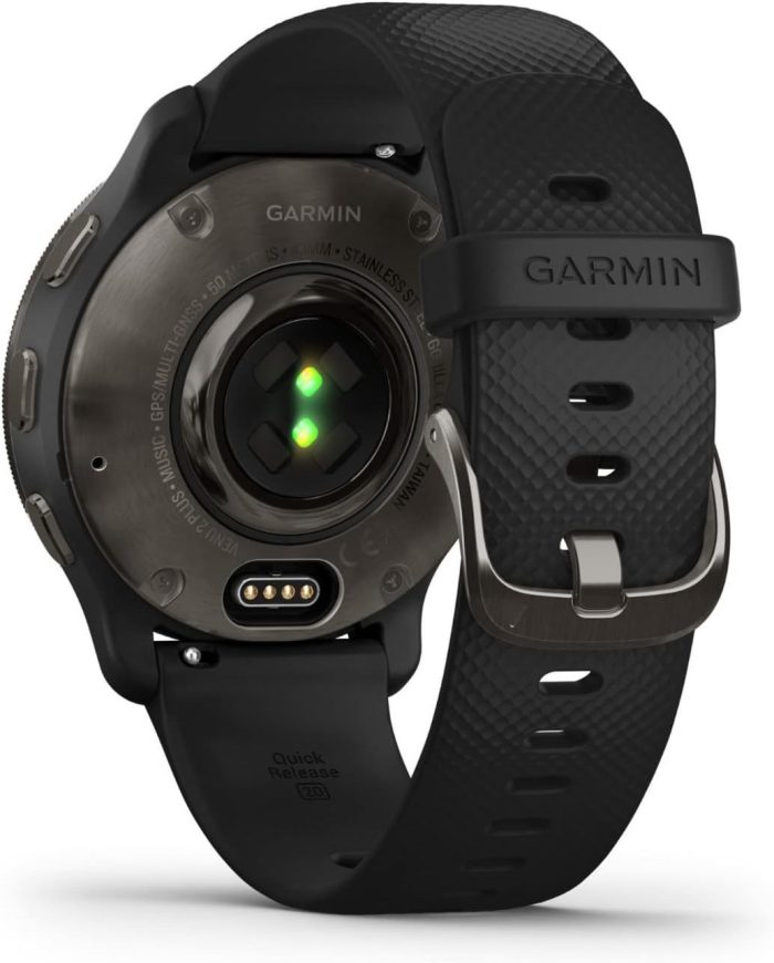 Garmin Unisex Dla Dorosłych Venu 2S 010-02430-11 Smartwatch Gps, Czarny/Szary, 1.3"