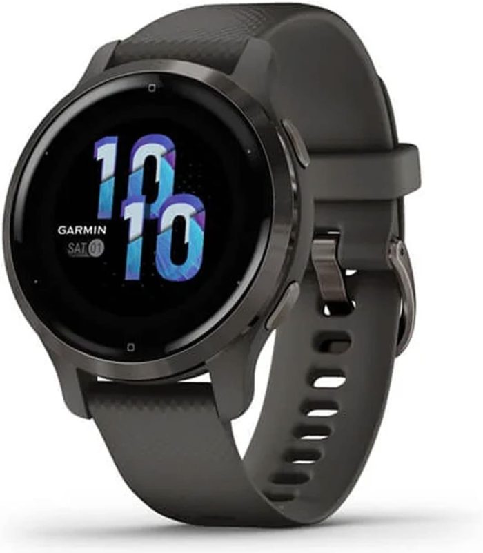 Garmin Unisex Dla Dorosłych Venu 2S 010-02430-11 Smartwatch Gps, Czarny/Szary, 1.3"