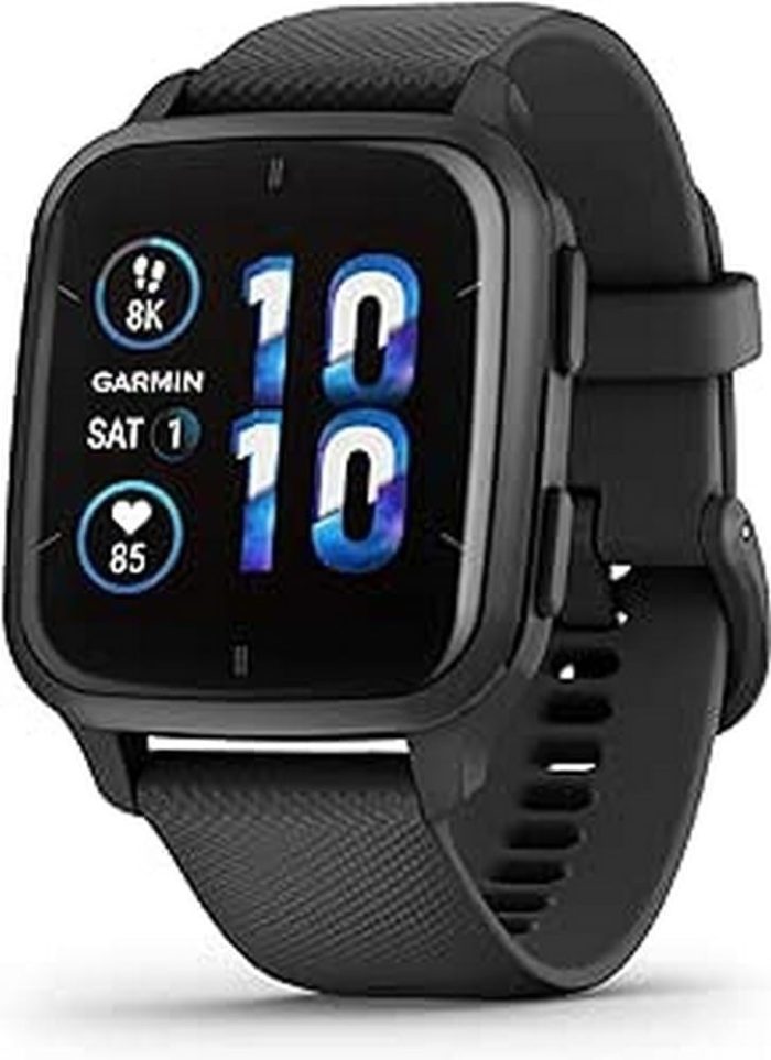 Garmin Kobiety Venu Sq 2 Music 010-02700-10 Smartwatch, Czarny, 1.41”