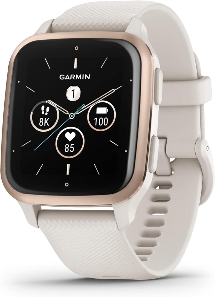 Garmin Kobiety Venu Sq 2 Music 010-02700-10 Smartwatch, Czarny, 1.41”