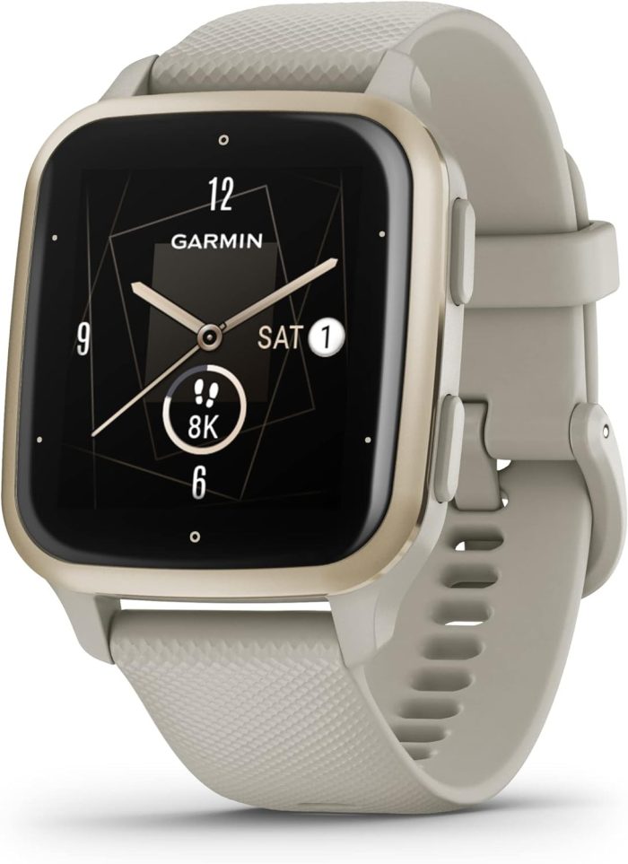 Garmin Kobiety Venu Sq 2 Music 010-02700-10 Smartwatch, Czarny, 1.41”