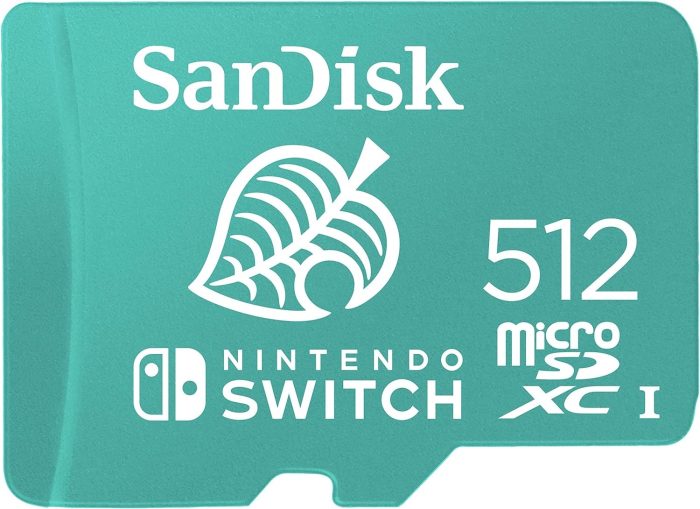 SanDisk 128GB microSDXC card for Nintendo Switch consoles up to 100 MB/s UHS-I Class 10 U3 - Nintendo Licensed Product, Red