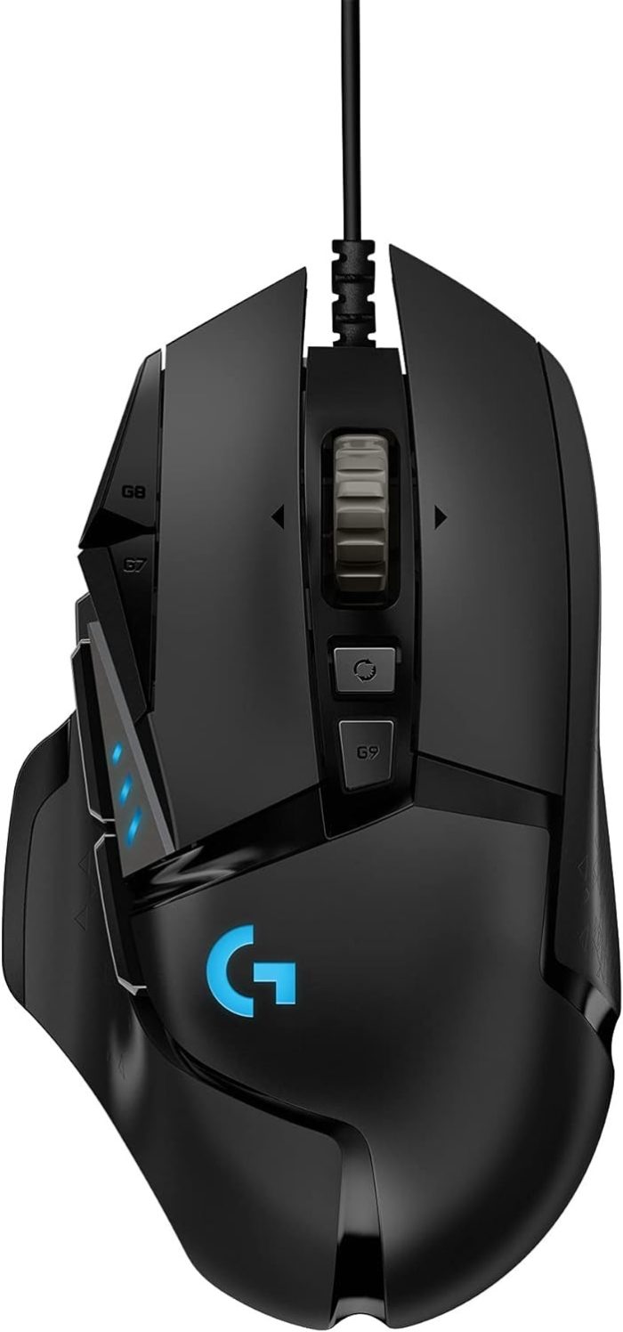 Logitech G502 Hero High Performance 910-005470 Mysz dla graczy, czujnik Hero 25.6K Pc, Mac, Chromebook - czarny