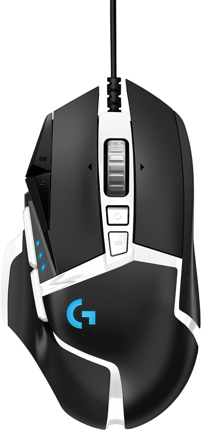 Logitech G502 Hero High Performance 910-005470 Mysz dla graczy, czujnik Hero 25.6K Pc, Mac, Chromebook - czarny