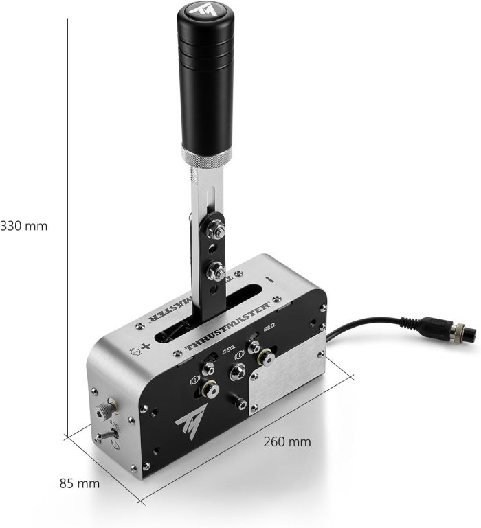 Thrustmaster TSS Handbrake, Progresywny Hamulec Ręczny i Dźwignia Sekwencyjnej Zmiany Biegów, Dla PC/PS5/PS4/Xbox Series