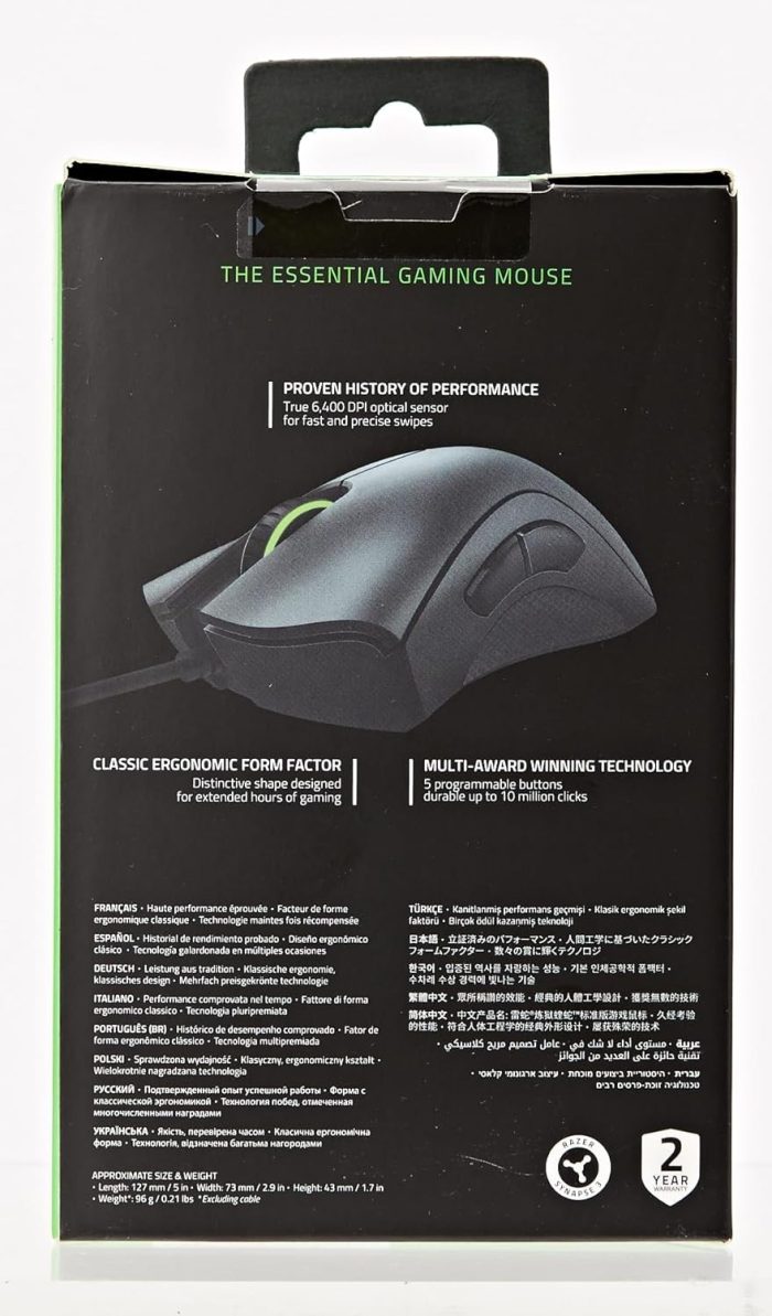 Razer Deathadder Essential Mysz Gamingowa, Czarny