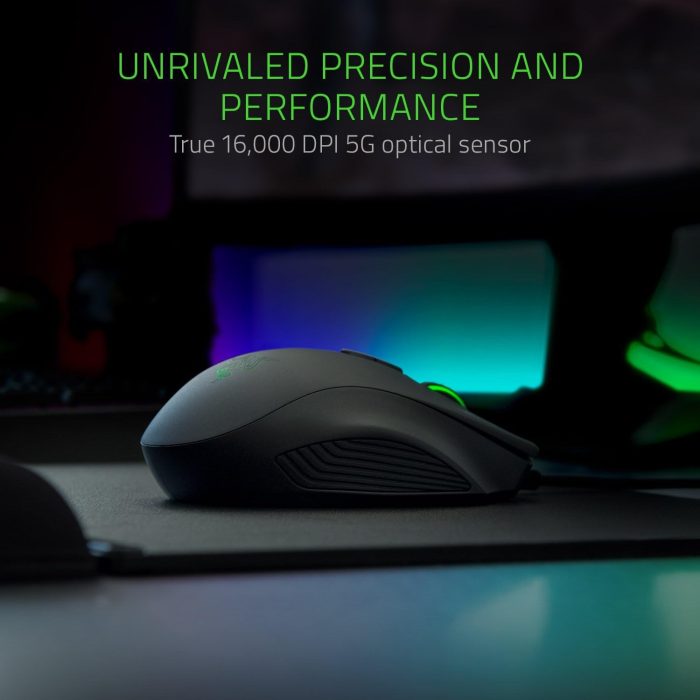 Razer Naga Trinity - przewodowa mysz do gier MOBA/MMO (3 wymienne płytki boczne, czujnik optyczny 5G 16 000 DPI, do 19