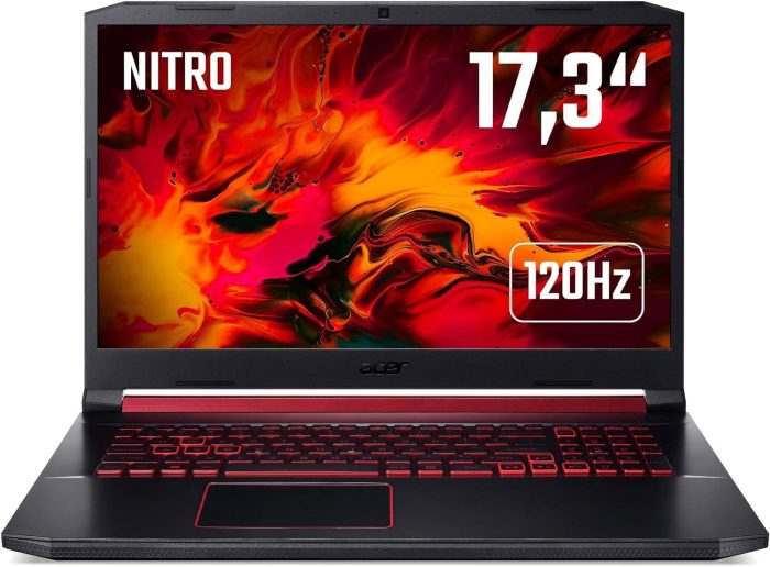 Acer Nitro 5 (AN515-45-R2QX) laptop gamingowy, wyświetlacz 15,6 WQHD 165 Hz, AMD Ryzen 7 5800H, 16 GB RAM, 1 TB SSD, NVIDIA