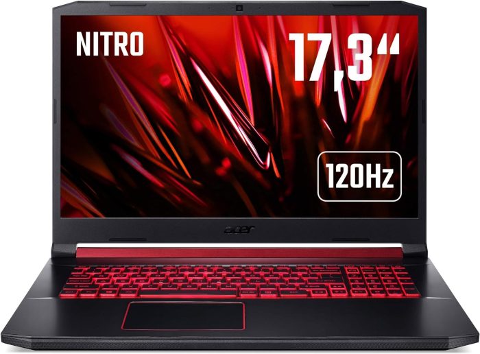 Acer Nitro 5 (AN515-45-R2QX) laptop gamingowy, wyświetlacz 15,6 WQHD 165 Hz, AMD Ryzen 7 5800H, 16 GB RAM, 1 TB SSD, NVIDIA