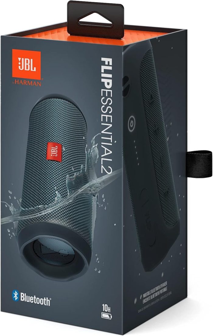 Jbl Flip Essential 2 JBLFLIPES2 Głośnik Bluetooth, Szary, 21.5 x 24.5 x 23.5 cm