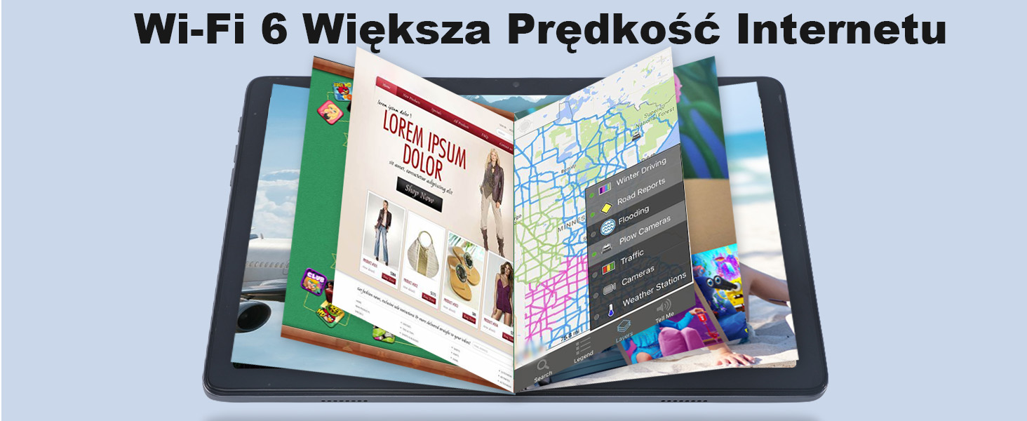 Długi czas pracy baterii i podwójny aparat HD Tablet wyposażony w baterię o dużej pojemności 5000