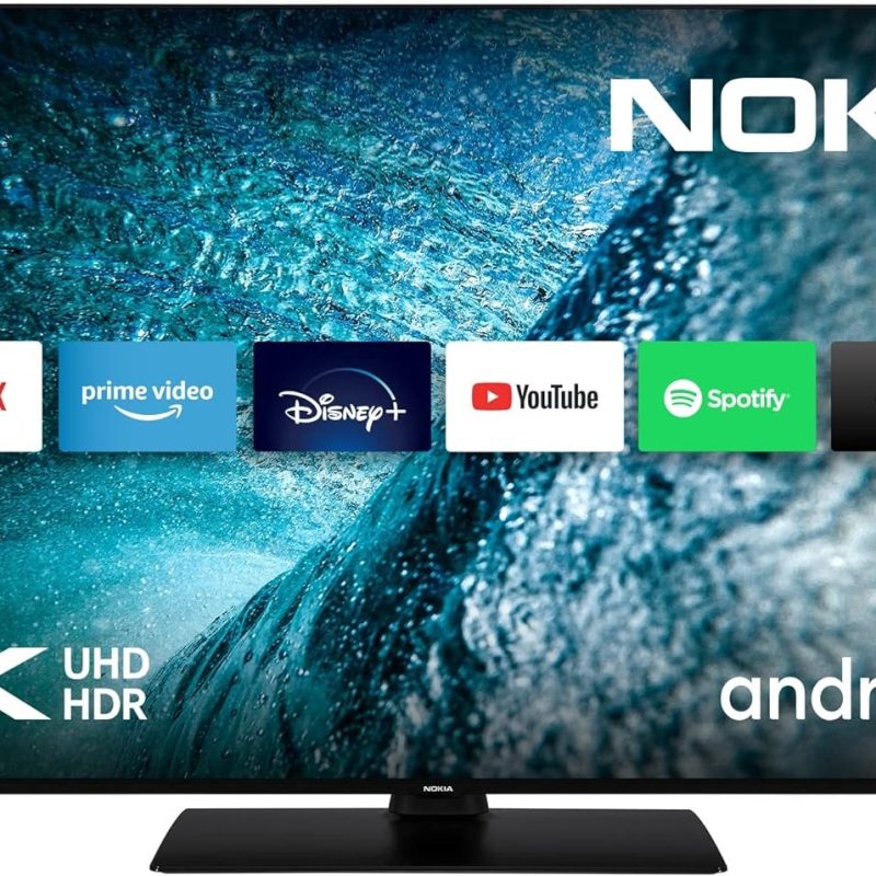 Nokia 50 Cali (120cm) 4K UHD Smart Android TV (DVB-C/S2/T2, Netflix, Prime Video, Disney+) - UN50GV310I - 2023