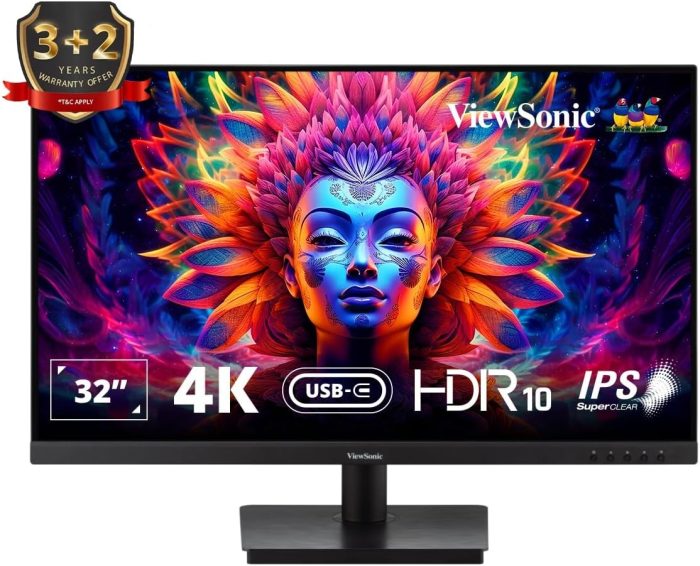 Viewsonic VX2776-SMH monitor biurowy o przekątnej 68,6 cm (27 cali) (Full-HD, panel IPS, HDMI, Eye-Care, tryb ekologiczny,