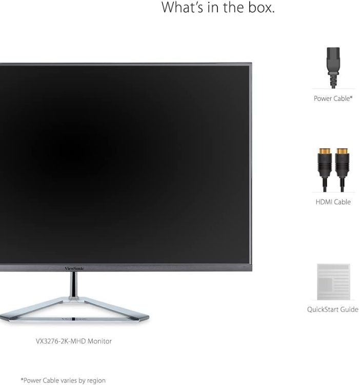 Viewsonic VX2776-SMH monitor biurowy o przekątnej 68,6 cm (27 cali) (Full-HD, panel IPS, HDMI, Eye-Care, tryb ekologiczny,