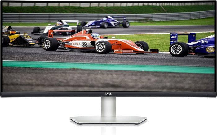 Dell S3422DW 34-calowy WQHD (3440x1440) 21:9 1800R zakrzywiony monitor, 100Hz, VA, 4ms, AMD Radeon FreeSync, wbudowane głośniki,