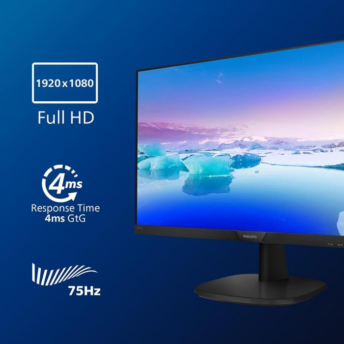 Philips Monitors, 273V7QJAB/00 27 Cali, Monitor, Czarny