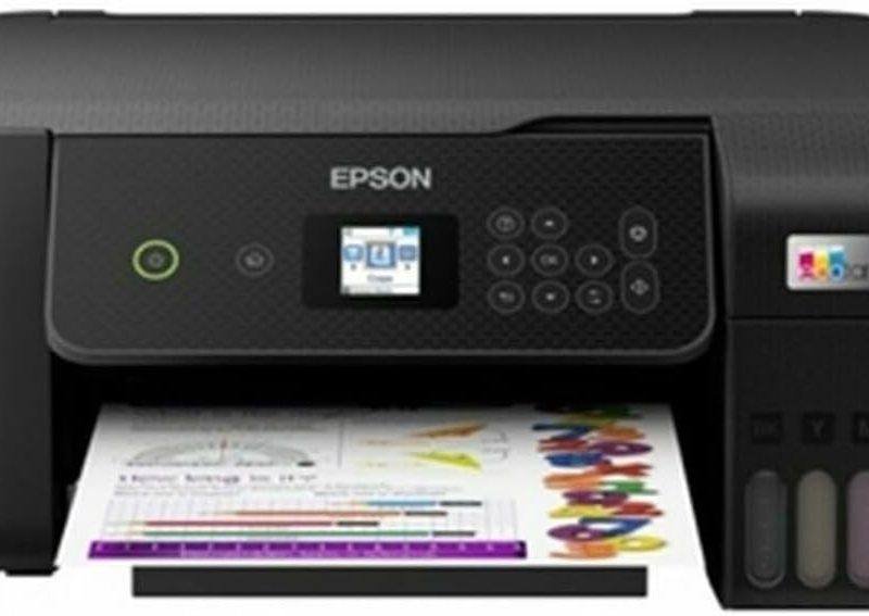 Epson EcoTank ET-2820 Wielofunkcyjne urządzenie 3 w 1 (kopiarka, skaner, drukarka, DIN A4, WiFi, USB 2.0), duży zbiornik z