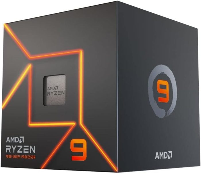 Amd Ryzen 7 7600 Procesor, Czarny/Pomarańczowy, 6 rdzeni