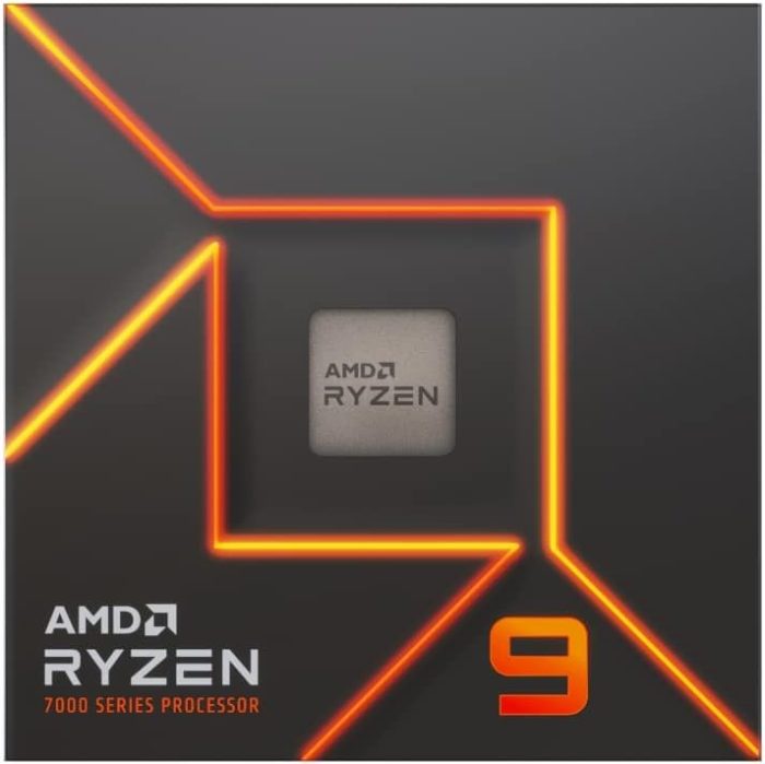 Amd Ryzen 7 7600 Procesor, Czarny/Pomarańczowy, 6 rdzeni