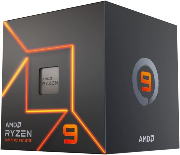 Amd Ryzen 7 7600 Procesor, Czarny/Pomarańczowy, 6 rdzeni