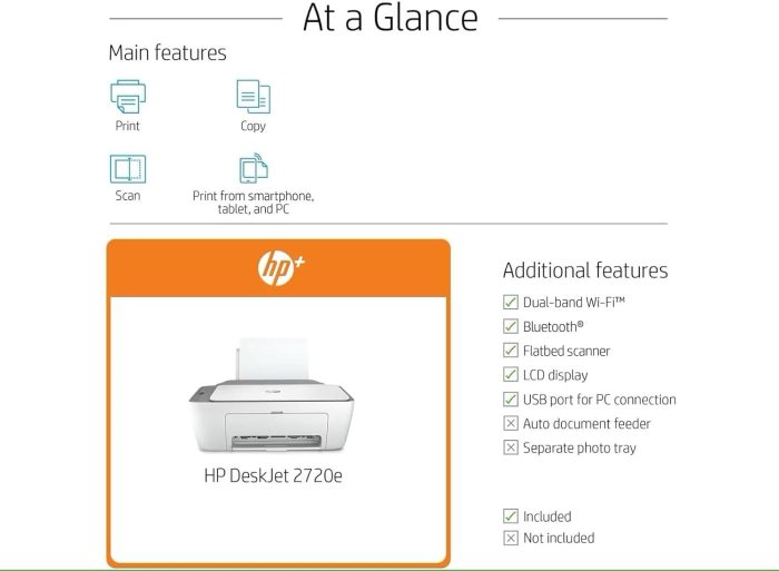 HP Drukarka Wielofunkcyjna, Deskjet 2720E, 26K67B, Szaro Biały