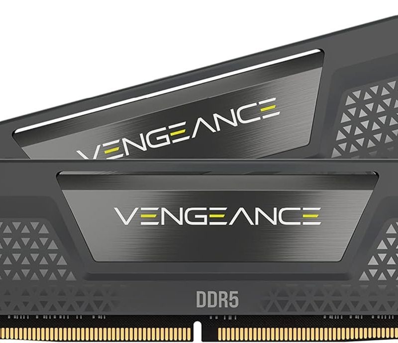 CORSAIR VENGEANCE DDR5 RAM 64 GB (2 x 32 GB) 6000 MHz CL30 AMD EXPO iCUE kompatybilna pamięć komputerowa, szara