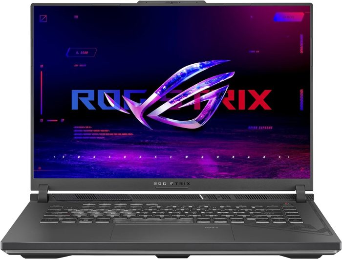 ASUS ROG Strix G16 G614JZRB0CQ2PCXRR, notebook z ekranem 16" QHD Antiglare, 240 Hz, procesor Intel Core i9 14900HX, 16 GB, 1 TB