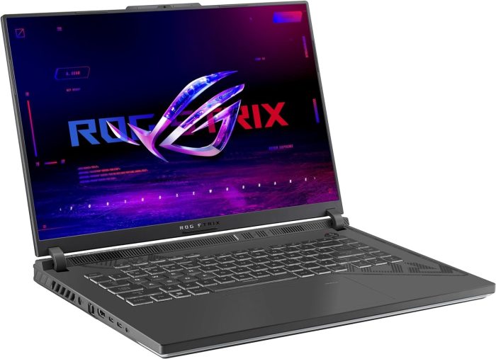 ASUS ROG Strix G16 G614JZRB0CQ2PCXRR, notebook z ekranem 16" QHD Antiglare, 240 Hz, procesor Intel Core i9 14900HX, 16 GB, 1 TB