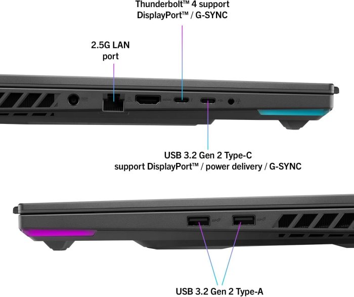 ASUS ROG Strix G16 G614JZRB0CQ2PCXRR, notebook z ekranem 16" QHD Antiglare, 240 Hz, procesor Intel Core i9 14900HX, 16 GB, 1 TB