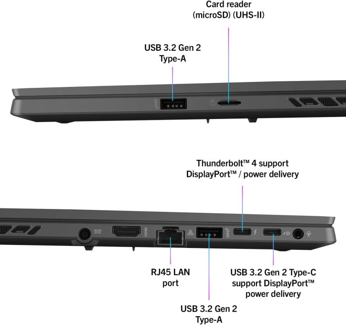 ASUS ROG Flow Z13 GZ301VUB0BZWF3MTF Notebook z ekranem 13,4" QHD+ Glossy, 165 Hz, Intel Core 13 generacji i9-13900H, 16 GB, 1 TB