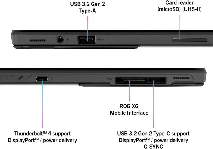 ASUS ROG Flow Z13 GZ301VUB0BZWF3MTF Notebook z ekranem 13,4" QHD+ Glossy, 165 Hz, Intel Core 13 generacji i9-13900H, 16 GB, 1 TB