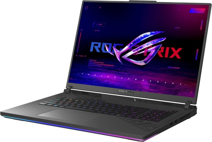 ASUS ROG Strix G18 laptop gamingowy, 18" FHD+ 165 Hz/7 ms, antyodblaskowy wyświetlacz IPS, Intel Core i9-13980HX, 32 GB RAM, 1