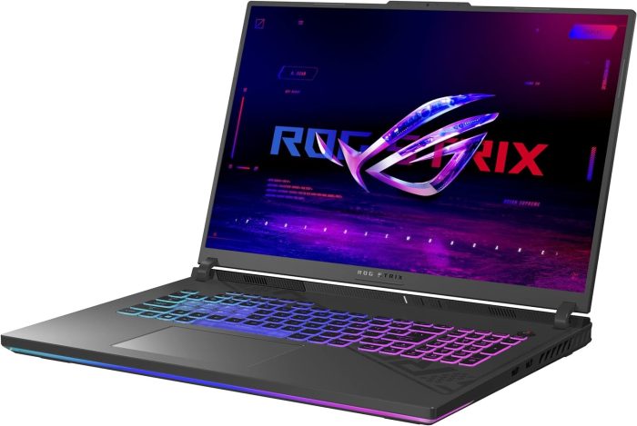 ASUS ROG Strix G18 laptop gamingowy, 18" FHD+ 165 Hz/7 ms, antyodblaskowy wyświetlacz IPS, Intel Core i9-13980HX, 32 GB RAM, 1