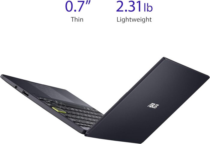 ASUS Vivobook Go 12 L210 11,6-calowy ultracienki laptop, wersja 2022, Intel Celeron N4020, 4 GB RAM, 64 GB eMMC, Win 11 Home w