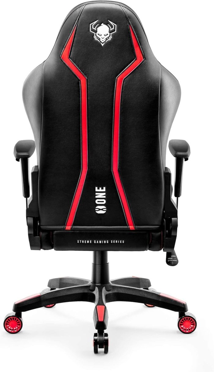 Diablo X-One 2.0 Fotel Gamingowy Krzesło Biurowe Dla Gracza Obrotowy Regulowane Podłokietniki Ekoskóra Ergonomiczny Design