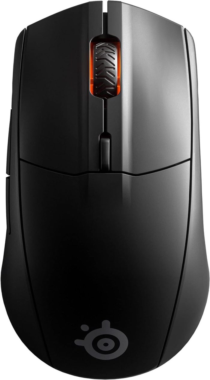 SteelSeries Rival 3 Wireless Mysz do gier - Ponad 400 godzin żywotności baterii - Technologia Dual Wireless 2.4 GHz i Bluetooth