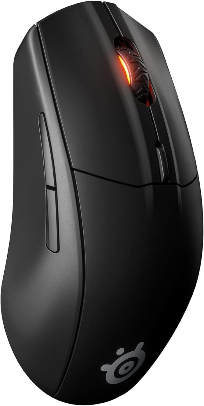 SteelSeries Rival 3 Wireless Mysz do gier - Ponad 400 godzin żywotności baterii - Technologia Dual Wireless 2.4 GHz i Bluetooth