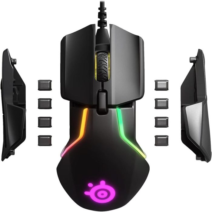 SteelSeries Rival 3 Wireless Mysz do gier - Ponad 400 godzin żywotności baterii - Technologia Dual Wireless 2.4 GHz i Bluetooth