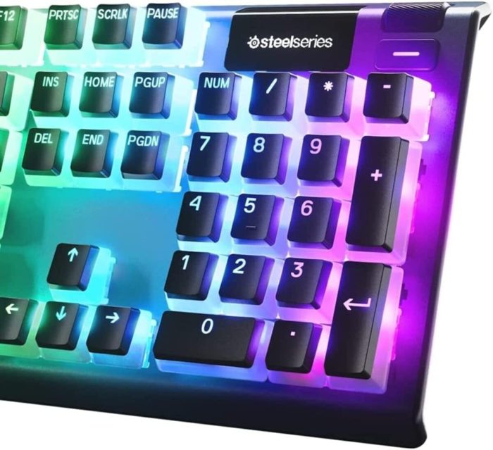 SteelSeries PrismCaps – Nakładki na klawisze Double Shot PBT – Wytrzymałe termoplastyczne nakładki PBT – Kompatybilne z