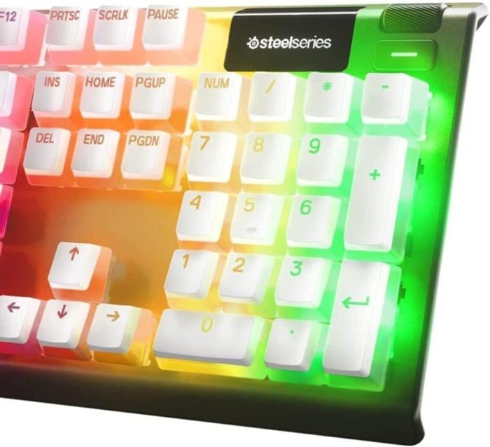 SteelSeries PrismCaps – Nakładki na klawisze Double Shot PBT – Wytrzymałe termoplastyczne nakładki PBT – Kompatybilne z