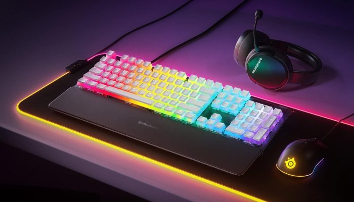 SteelSeries PrismCaps – Nakładki na klawisze Double Shot PBT – Wytrzymałe termoplastyczne nakładki PBT – Kompatybilne z