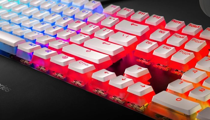 SteelSeries PrismCaps – Nakładki na klawisze Double Shot PBT – Wytrzymałe termoplastyczne nakładki PBT – Kompatybilne z