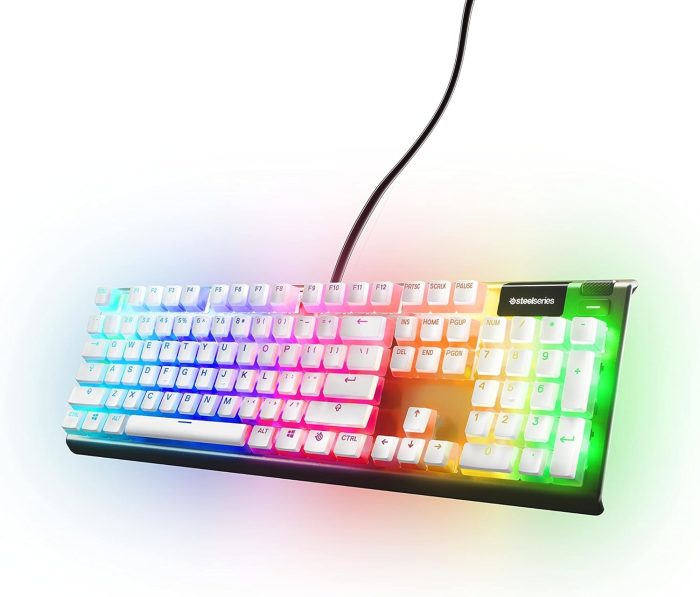 SteelSeries PrismCaps – Nakładki na klawisze Double Shot PBT – Wytrzymałe termoplastyczne nakładki PBT – Kompatybilne z