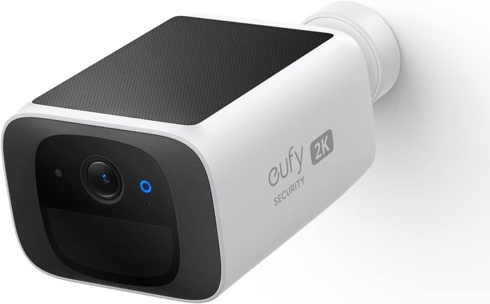 eufy Security S220 SoloCam Solarna kamera bezpieczeństwa Zewnętrzna bezprzewodowa, ciągła moc, domowa kamera bezpieczeństwa 2K,