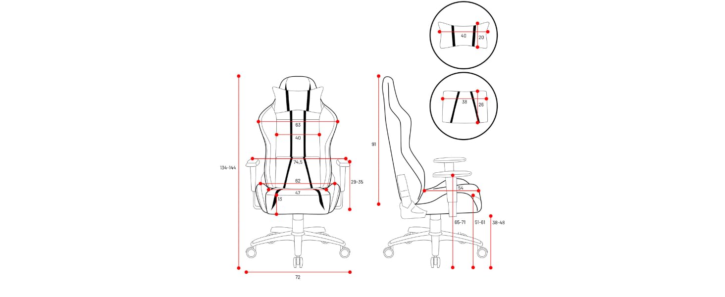 x-one king diablo chairs fotel gamingowy wymiary